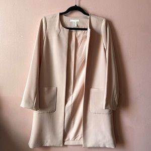 H&M blush pink coat